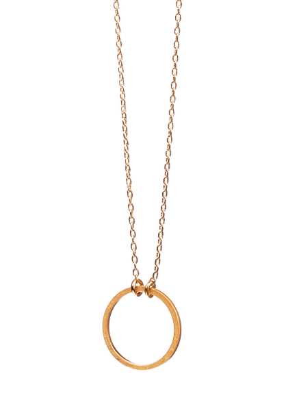 Mint Small Circle Moda Necklace - Oro Donna Moda Necklace (K2338)